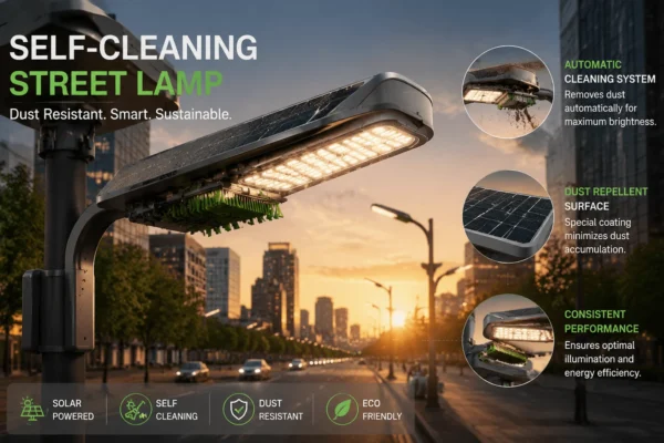 Self Cleaning Street Lamp