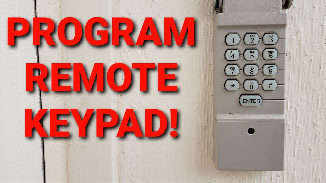 How to Program Garage Door Opener Keypad