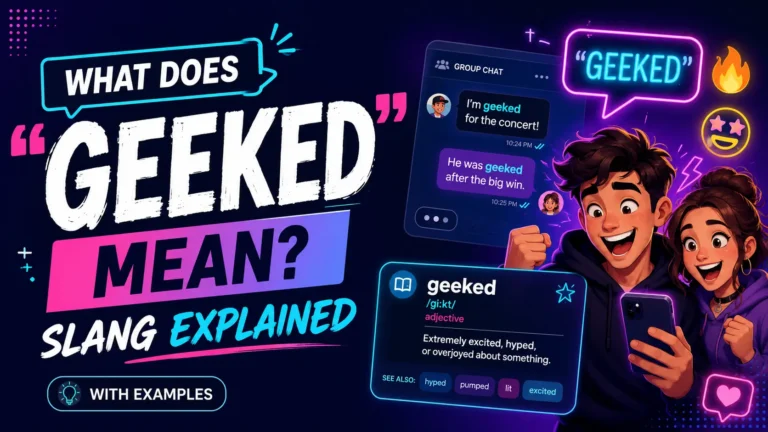 geeked meaning slang