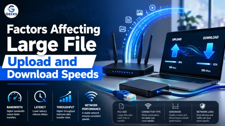 Factors affecting large file transfer speed