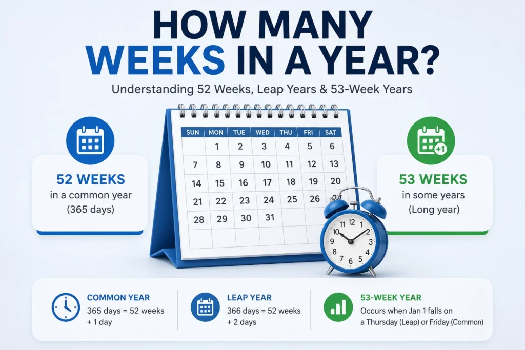 HOW MANY WEEKS IN A YEAR? 