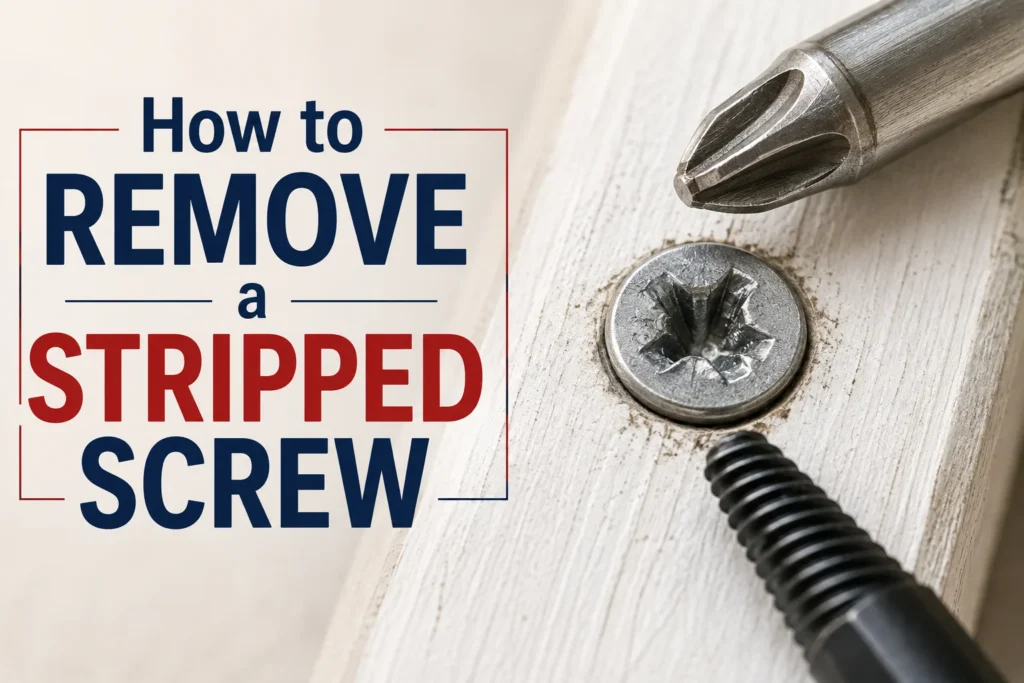 How to Remove a Stripped Screw