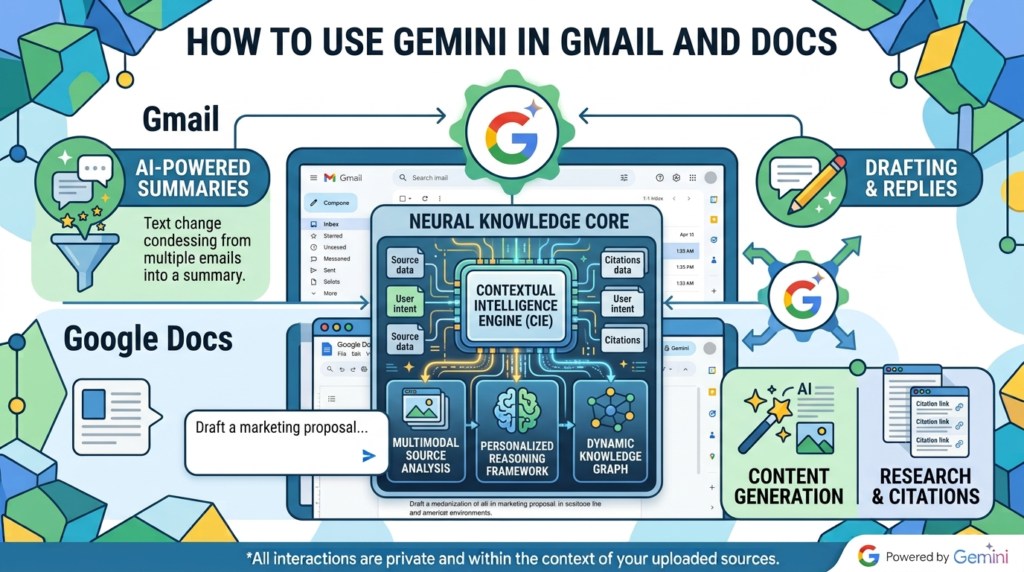 how to use gemini in gmail and docs 