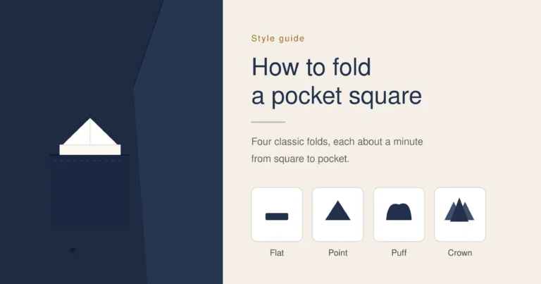How to Fold a Pocket Square
