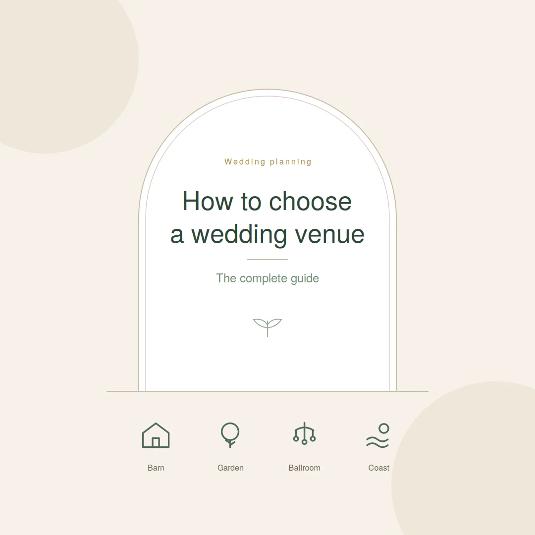 How to Choose a Wedding Venue